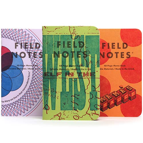 Field Notes United States of Letterpress (3-Packs) Pack A  