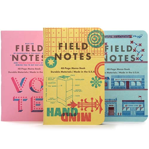 Field Notes United States of Letterpress (3-Packs) Pack C  
