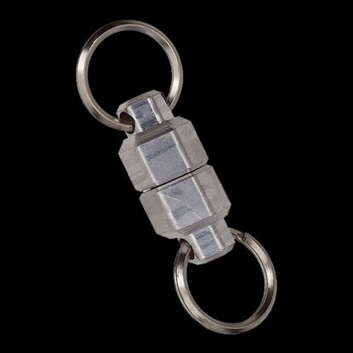 PJYTAC Titanium Keychain with Titanium Quick Release Swivel Keychain, Minimalist Keychain Key Clip EDC with 2pcs Key Ring