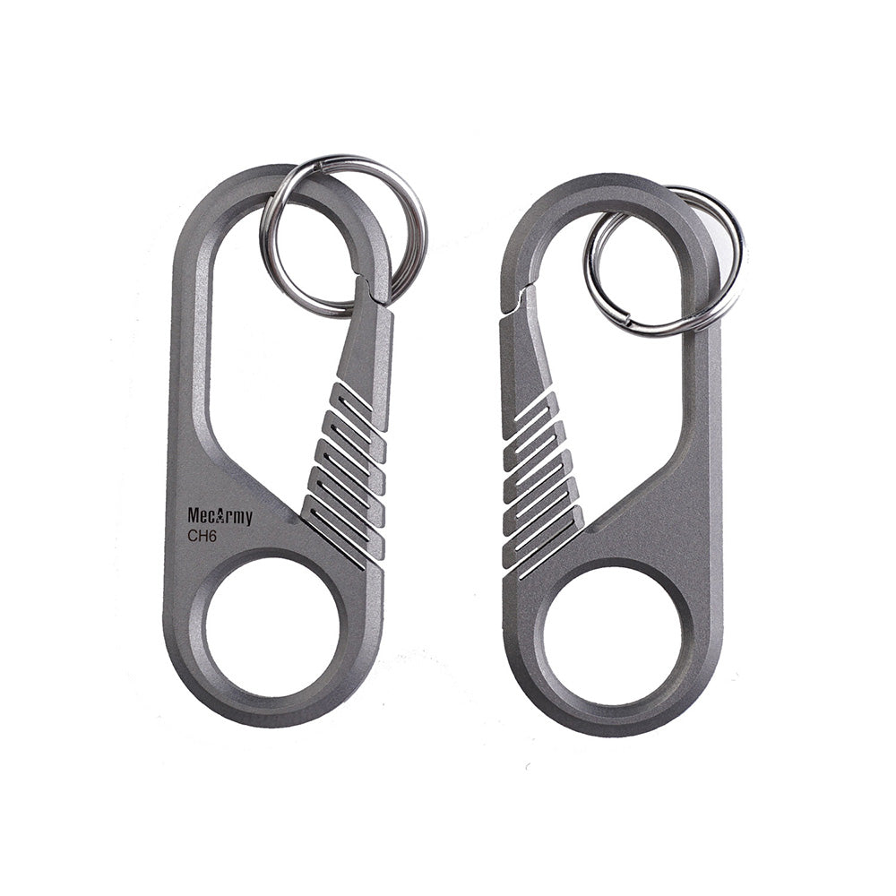 MecArmy CH6 Mini Titanium Carabiner/Keyring   