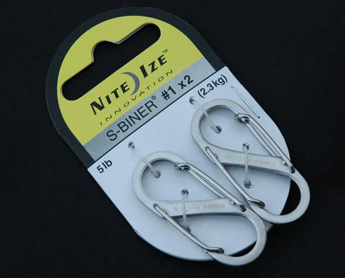 Nite-Ize S-Biner #1 Stainless 2 Pack (Small)   