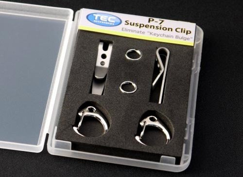 TEC Accessories P-7 Suspension Clip (2 Pack) Bead Blasted  