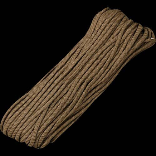 Atwood-Rope 550 Paracord - Brown - 100ft (30m)   