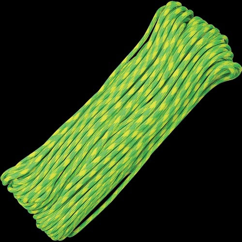Atwood-Rope 550 Paracord - Lemon-Lime - 100ft (30m)   