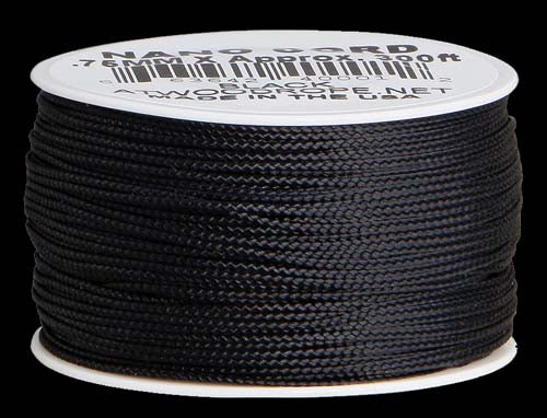 Atwood-Rope Nano Cord 0.75mm - Black 50ft (length)   