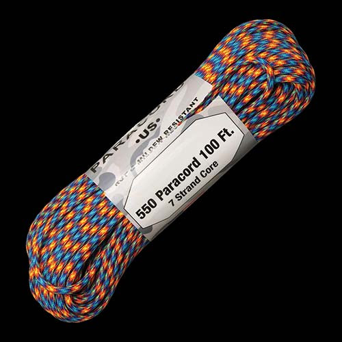 Atwood-Rope 550 Paracord - Fire and Ice - 100ft (30m)   