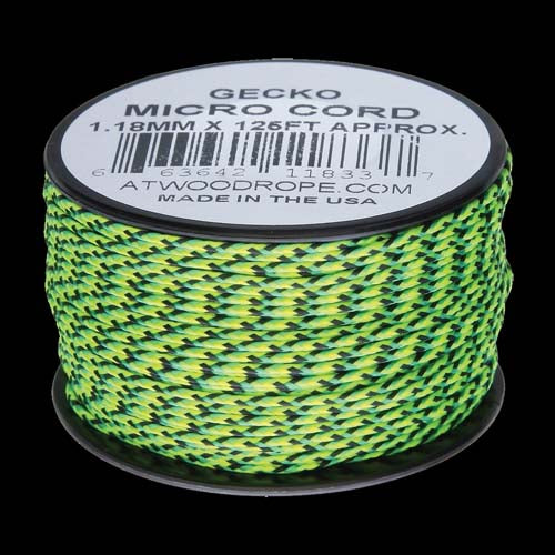 Atwood-Rope Micro Cord 1.12mm - Gecko 125ft (Spool)   