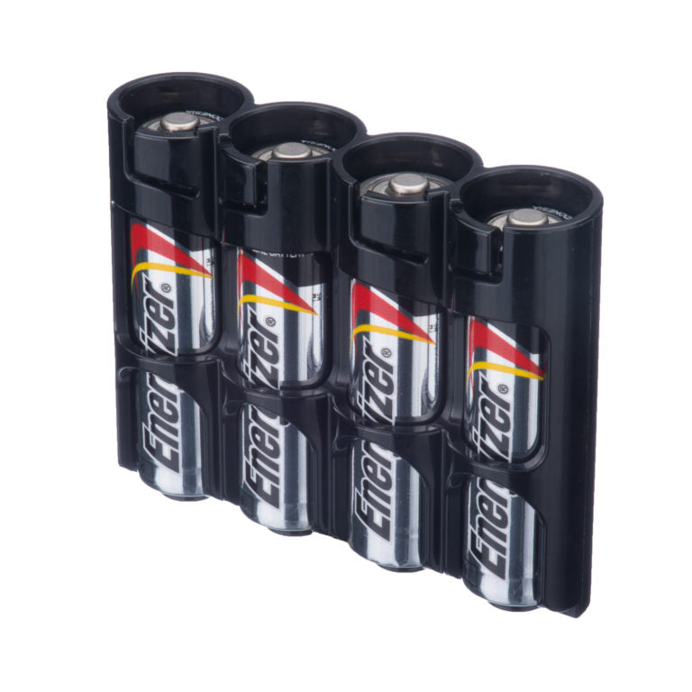 Powerpax Storacell Battery Caddy 4x AAA Black  