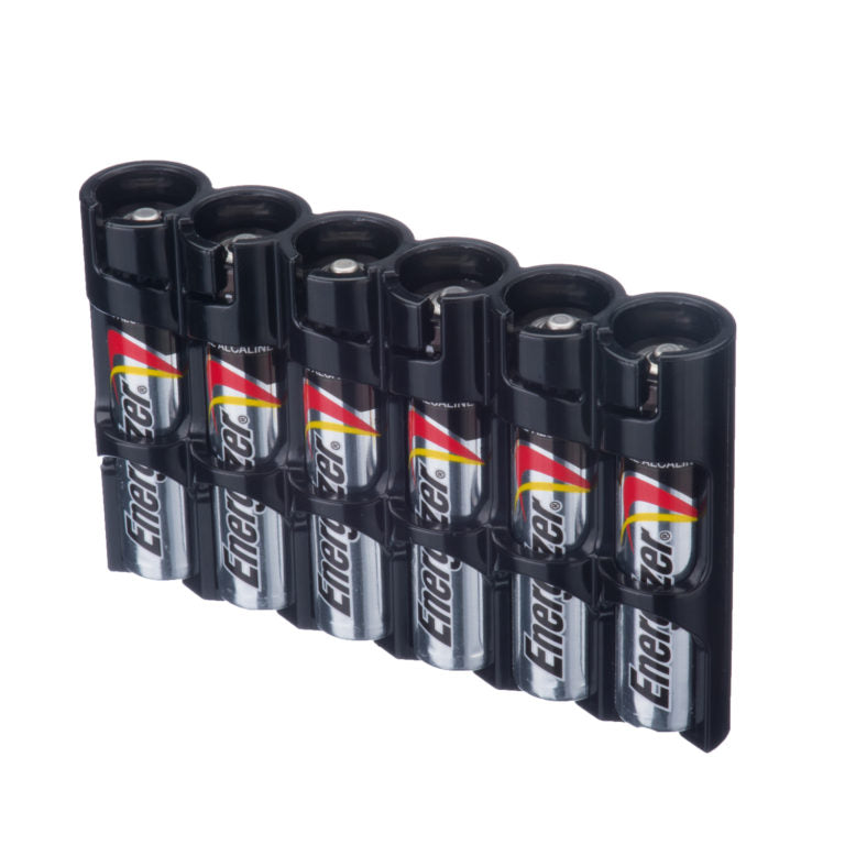 Powerpax Storacell Battery Caddy 6x AAA Black  