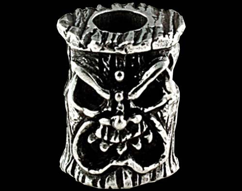 Schmuckatelli Ona Tiki Bead - Pewter   