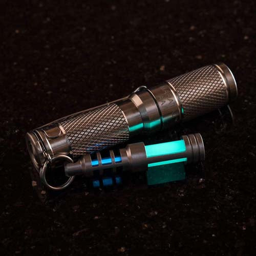 TEC Accessories SCR Chain Reaction Isotope Tritium Fob (Aqua Glow)   