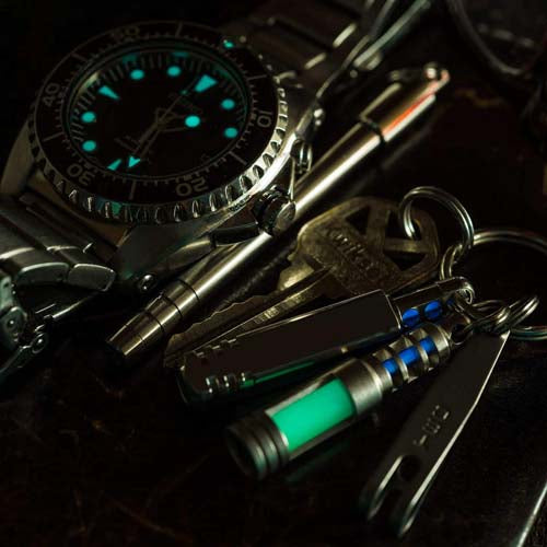 TEC Accessories SCR Chain Reaction Isotope Tritium Fob (Aqua Glow)   