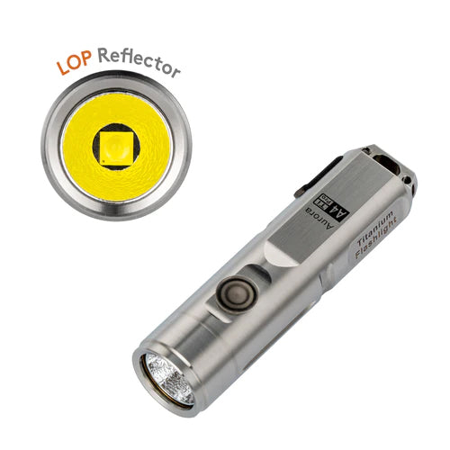 Tritium Rovyvon RovyVon Aurora A4 Pro Titanium Flashlight Tritium