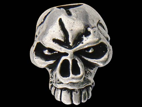 Schmuckatelli Emerson Skull Bead - Pewter   